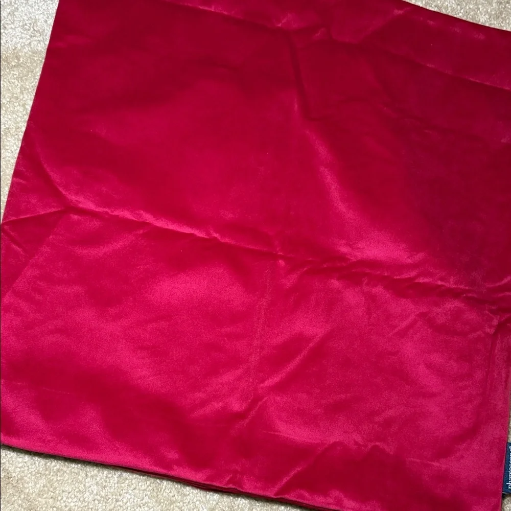 Holiday Green and Red Velvet Pillow Cases